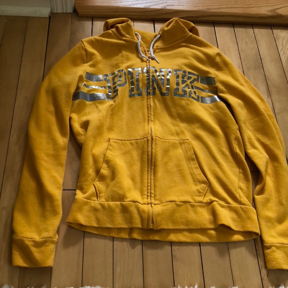 VS Pink yellow sweatshirt